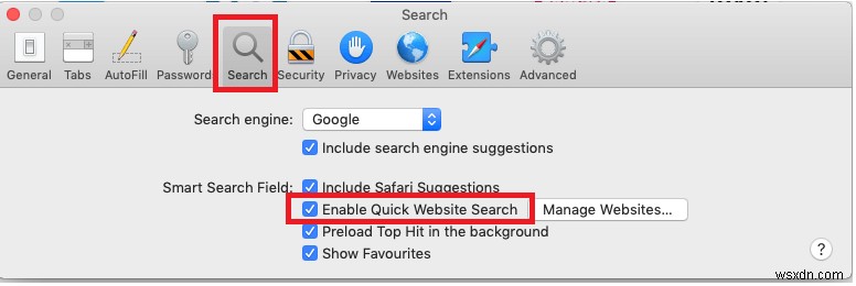 iPhone・iPad・MacのSafariで「クイックWebサイト検索」を無効にする方法