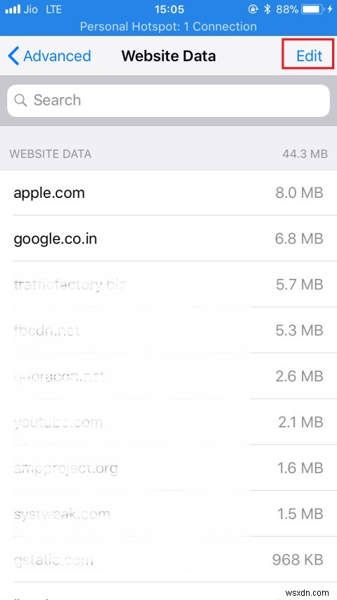iPhoneのSafariで特定のWebサイトのデータだけを消去する方法
