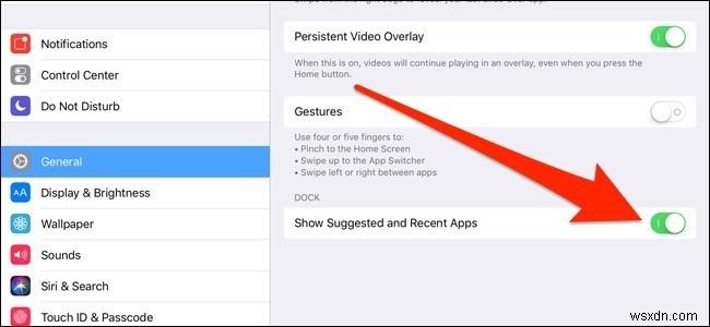 iPadのDockから「最近使ったApp」を削除・非表示にする方法