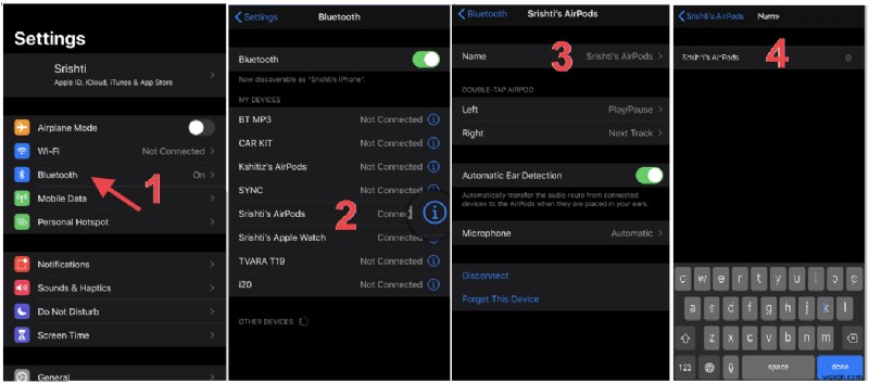 iPhoneでBluetooth名を変更する方法|本体・接続デバイス別に解説