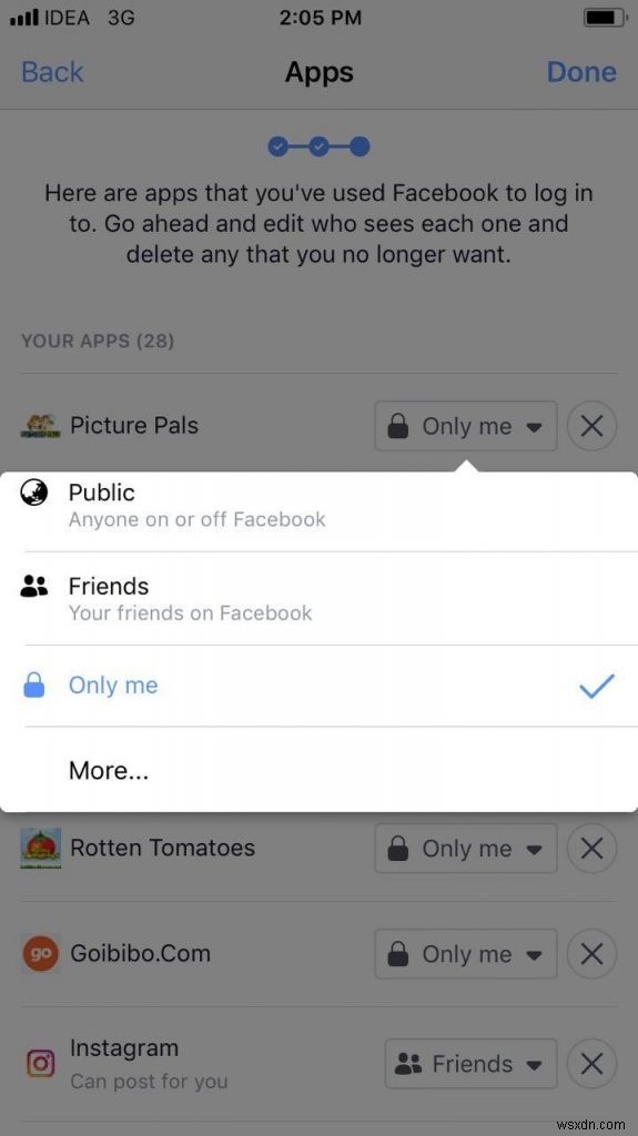 iPhoneでサードパーティアプリによるFacebookデータの利用を防ぐ3つの方法