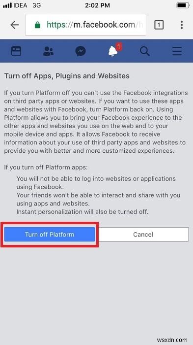 iPhoneでサードパーティアプリによるFacebookデータの利用を防ぐ3つの方法