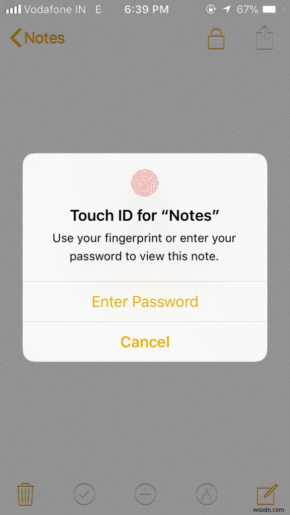 iPhoneのメモ(Notes)アプリでパスワードを設定する方法
