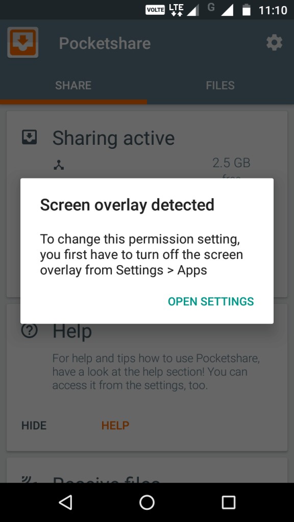 Androidの「画面オーバーレイが検出されました」エラーを解消する方法
