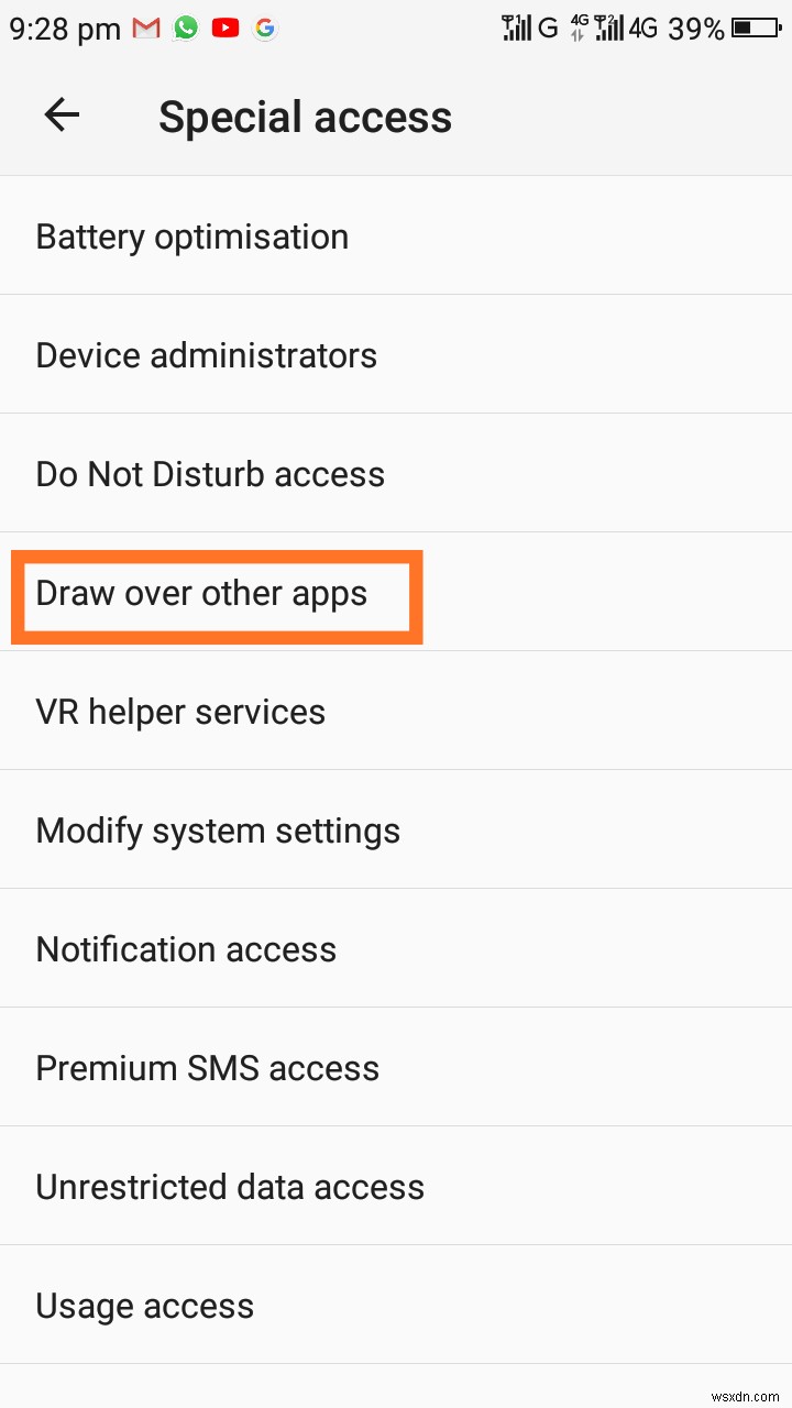 Androidの「画面オーバーレイが検出されました」エラーを解消する方法
