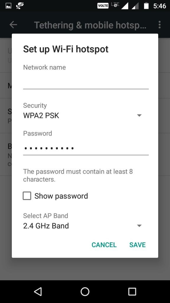 AndroidスマートフォンをWi-Fiホットスポットに変える方法