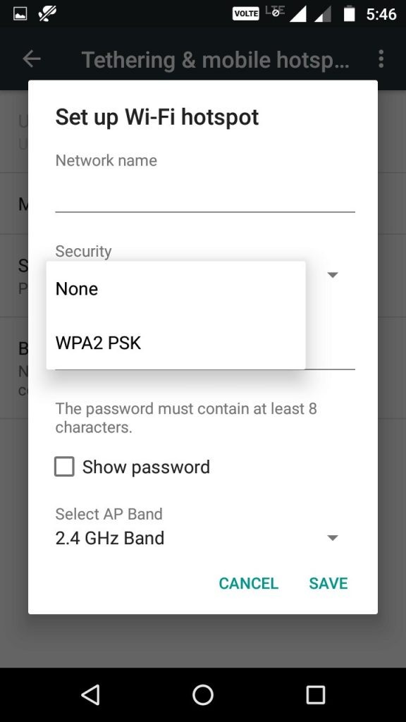AndroidスマートフォンをWi-Fiホットスポットに変える方法