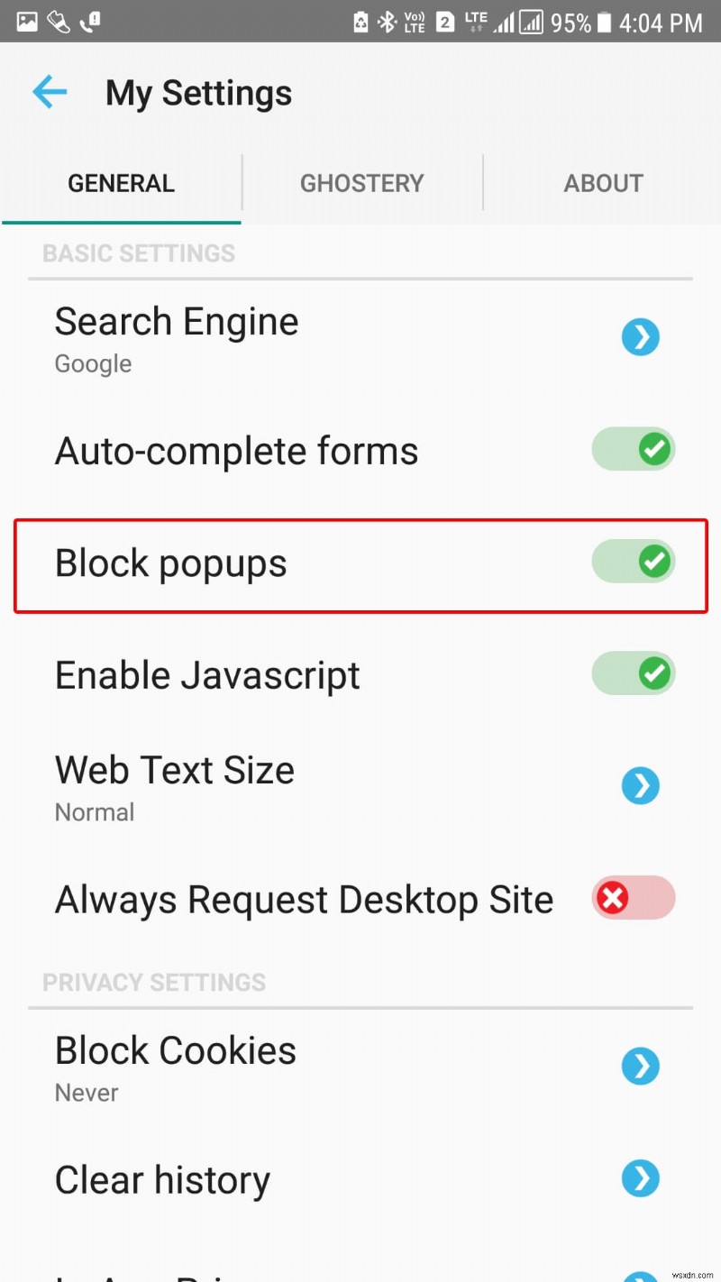 Androidでポップアップ広告を無効にする方法|ChromeとGhosteryの設定手順