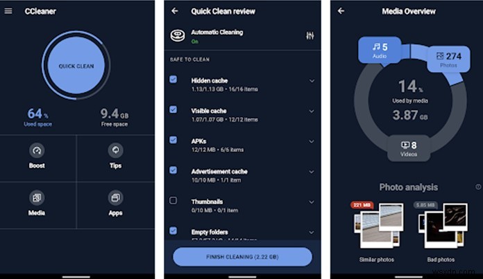 CCleaner for Android 徹底レビュー：スマホの動作が重いと感じたら試したい無料最適化アプリ