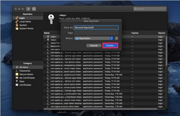Macで「Accountsdがログインキーチェーンの使用を求めています」アラートが出続けるときの対処法