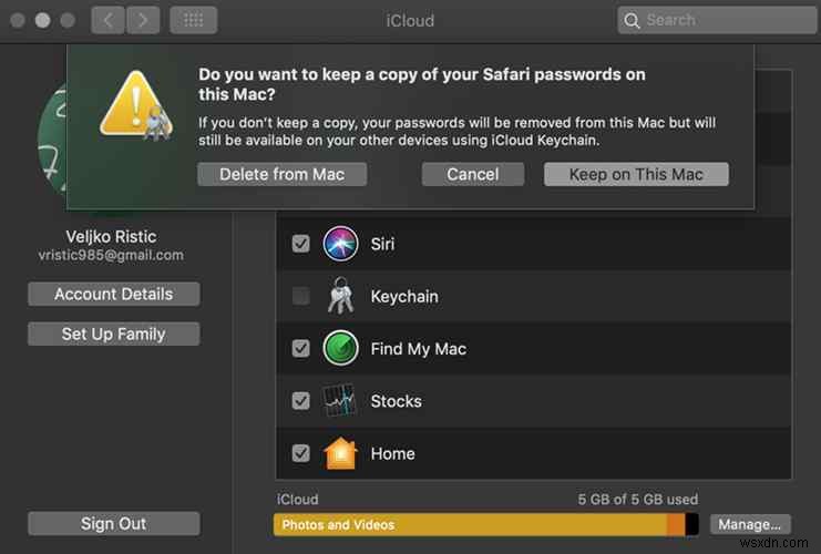 MacでiCloudキーチェーンのパスワードを表示・確認する方法