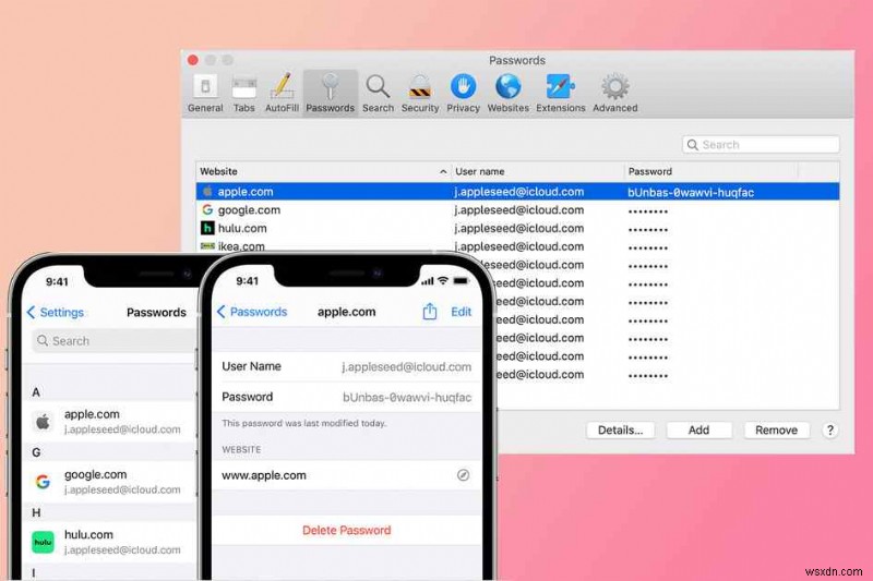 MacでiCloudキーチェーンのパスワードを表示・確認する方法