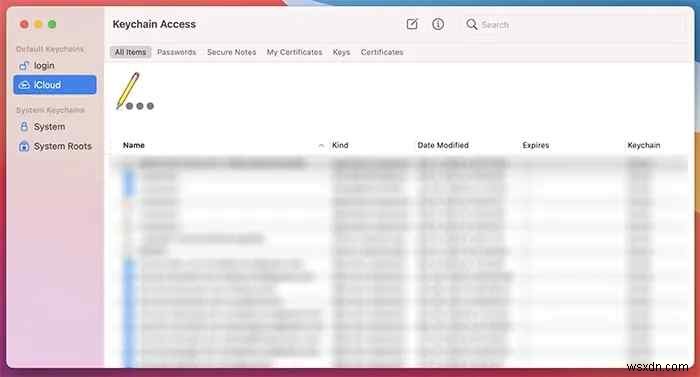 MacでiCloudキーチェーンのパスワードを表示・確認する方法