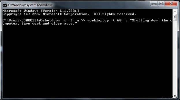 Windows 7でコマンドプロンプト(CMD)を使ってPCをリモートシャットダウンする方法