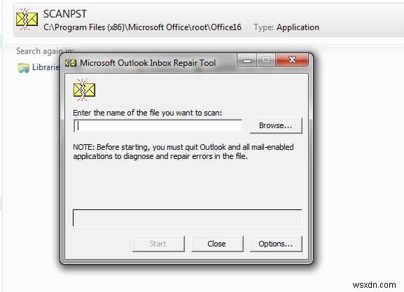 OutlookのPSTファイルを修復する方法|受信トレイ修復ツール(SCANPST.EXE)の使い方