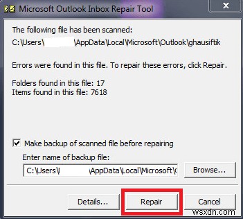 OutlookのPSTファイルを修復する方法|受信トレイ修復ツール(SCANPST.EXE)の使い方