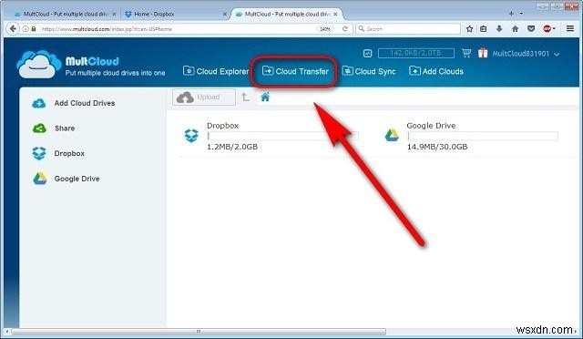 クラウドサービス間でファイルを移動する方法|MultCloudでGoogle DriveからDropboxへ簡単転送