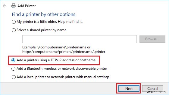 Windows 10でIPアドレスを指定してプリンターをインストールする方法