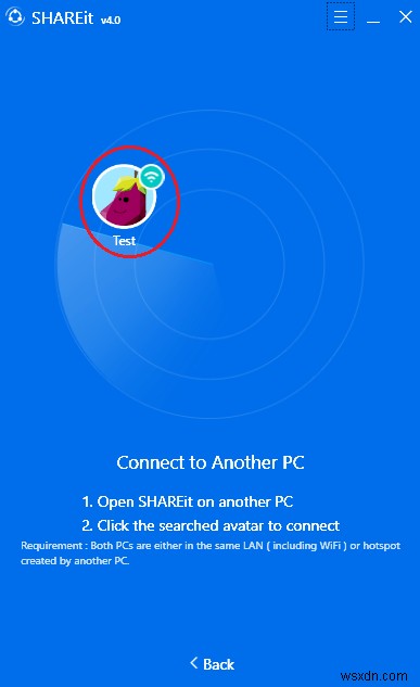 SHAREitを使ってノートパソコン間でデータ・ファイルを高速転送する方法