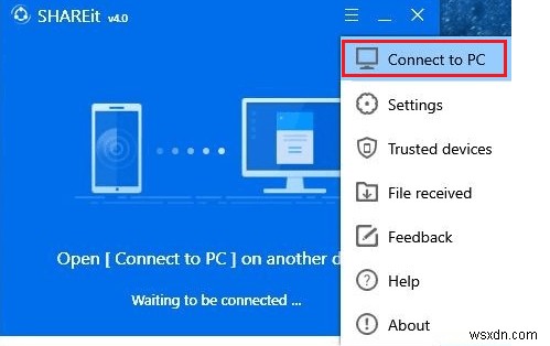 SHAREitを使ってノートパソコン間でデータ・ファイルを高速転送する方法