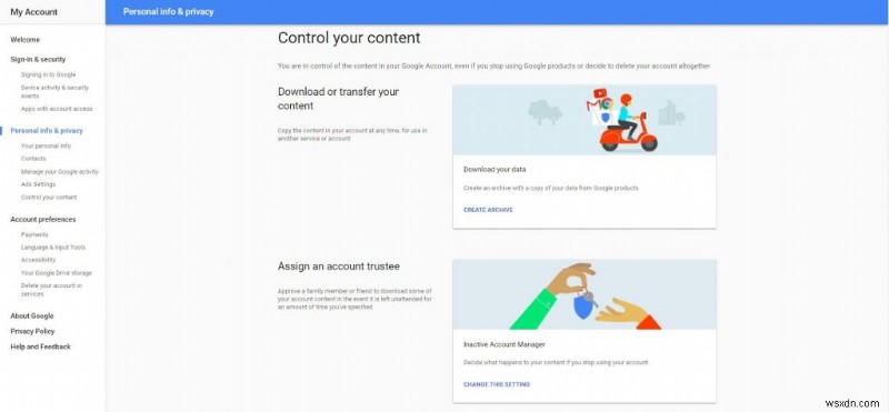 Googleデータのダウンロード方法|Google Takeoutで全データをエクスポートする手順