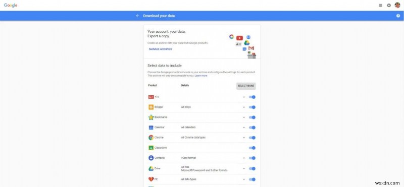 Googleデータのダウンロード方法|Google Takeoutで全データをエクスポートする手順