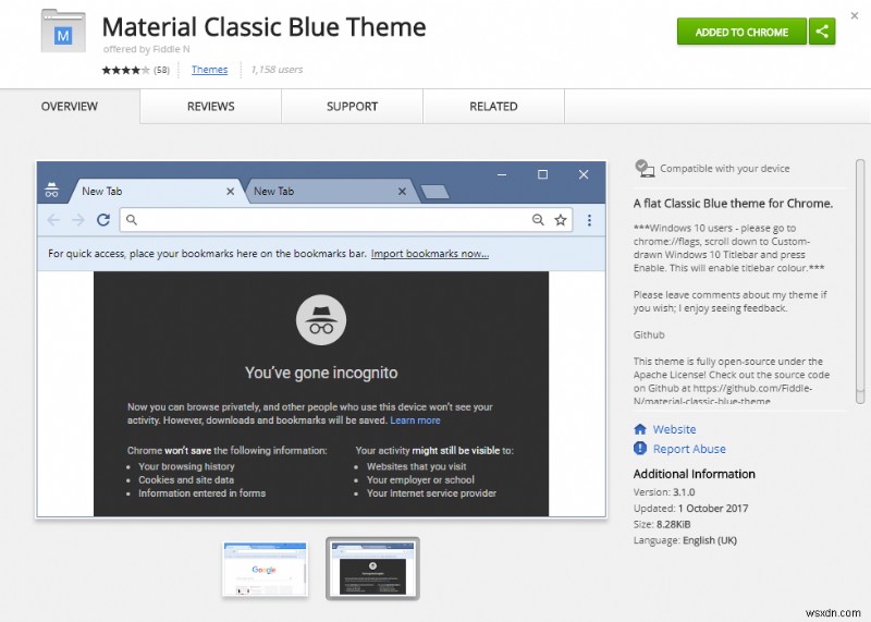 Chromeのシークレットモードのカラーテーマを変更する方法