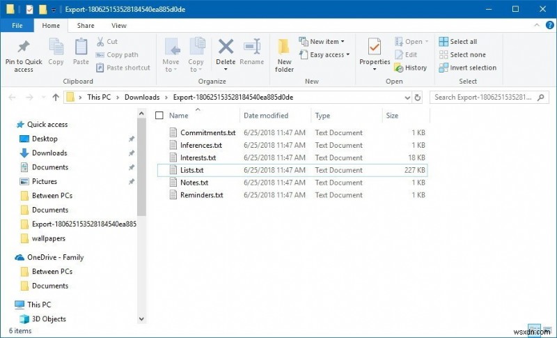 Windows 10でCortanaの収集データをダウンロードして確認する方法