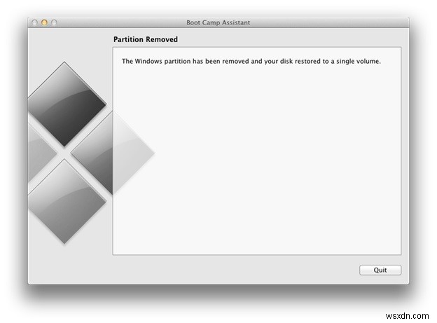 MacでBoot CampのWindowsパーティションを削除してストレージを復元する方法