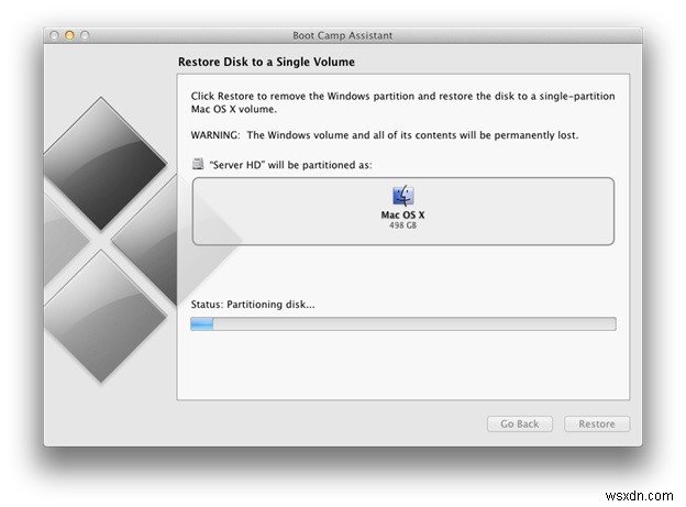 MacでBoot CampのWindowsパーティションを削除してストレージを復元する方法