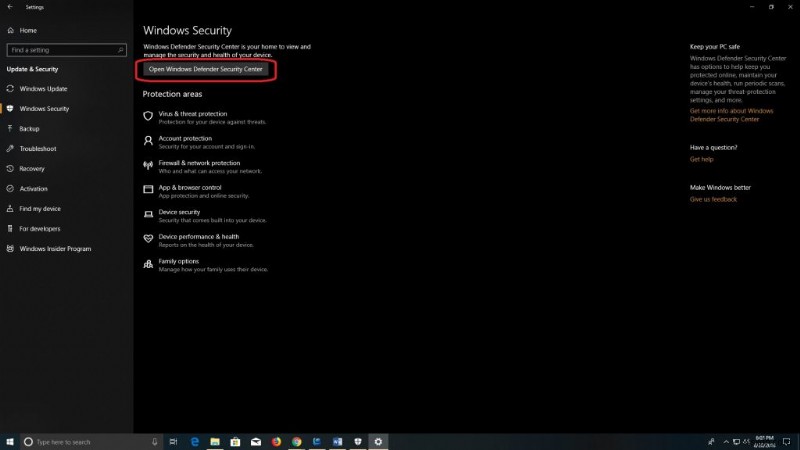 Windows 10でWindows Defenderを有効にする方法｜初心者向けの手順解説