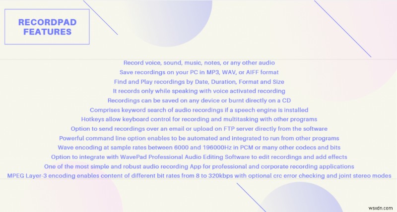 RecordPad – Windows・Mac・Linux・Android対応の高機能オーディオ録音ソフト