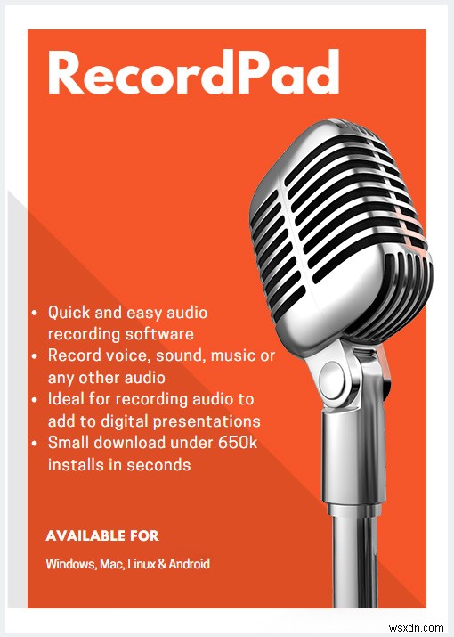 RecordPad – Windows・Mac・Linux・Android対応の高機能オーディオ録音ソフト