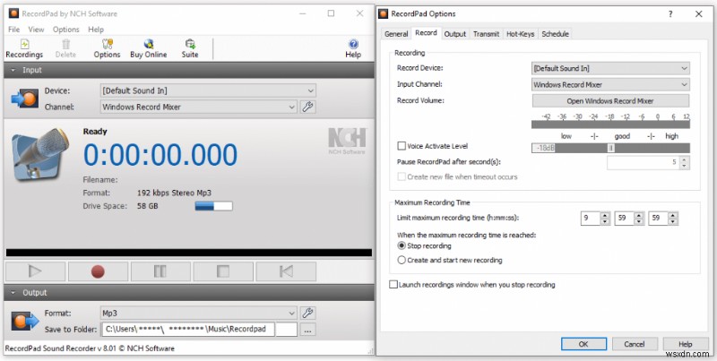 RecordPad – Windows・Mac・Linux・Android対応の高機能オーディオ録音ソフト