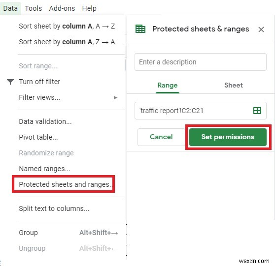 Googleスプレッドシートでセルを保護して編集できないようにする方法