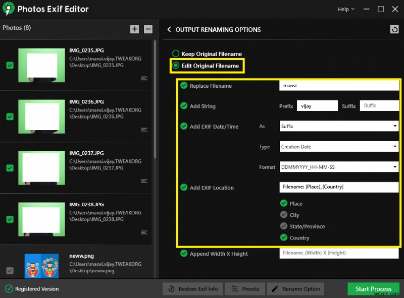 WindowsでRAW画像のEXIFメタデータを一括編集する方法