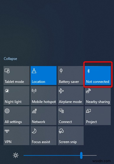 WindowsアクションセンターからBluetoothヘッドホンをPCに接続する方法