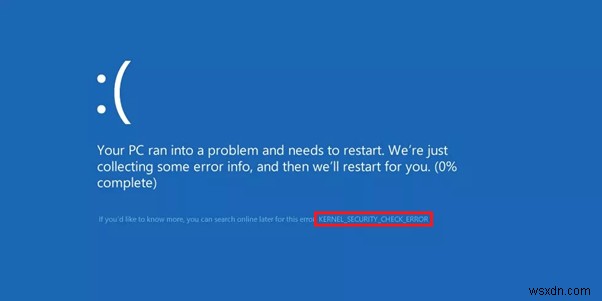 Windows 10の「カーネル セキュリティ チェック失敗」ブルースクリーンエラーを解決する5つの簡単な対処法