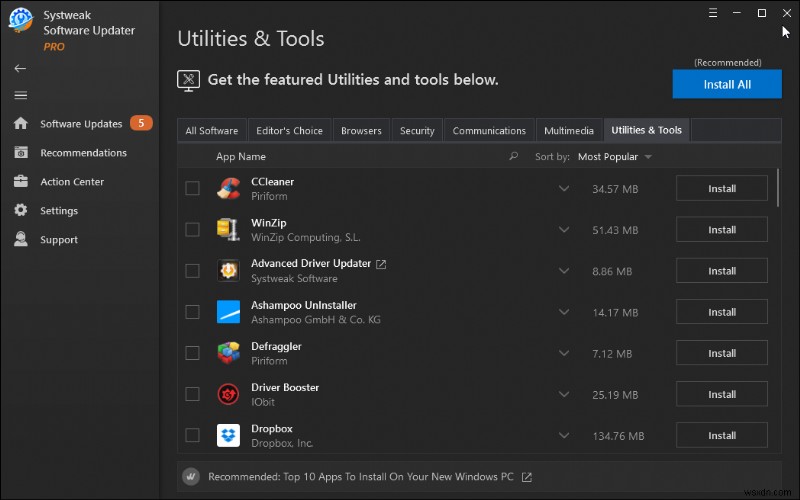 Systweak Software Updater 徹底レビュー|Windowsのソフト更新を自動化する便利ツール