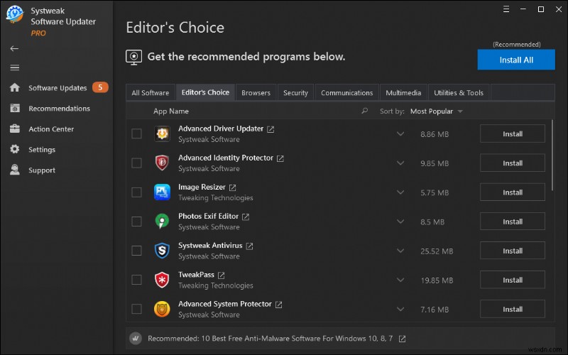 Systweak Software Updater 徹底レビュー|Windowsのソフト更新を自動化する便利ツール