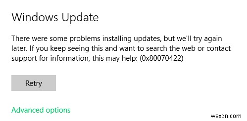 Windows Updateエラー0x80070422を簡単に解決する5つの対処法