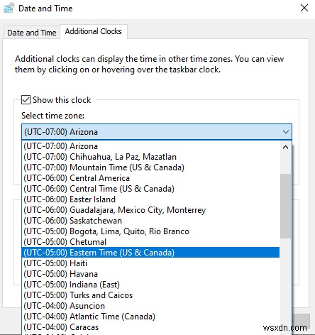 Windows 10のタスクバーに複数の時計を表示する3つの方法