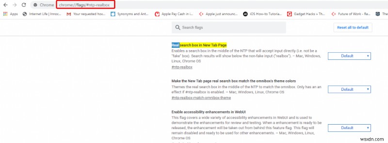 Chromeの新規タブにある偽物のGoogle検索ボックスを本物の検索バーに変える方法