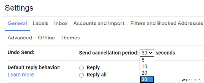 Gmailで送信メールを取り消す方法|取り消し時間を30秒に延ばす設定も解説