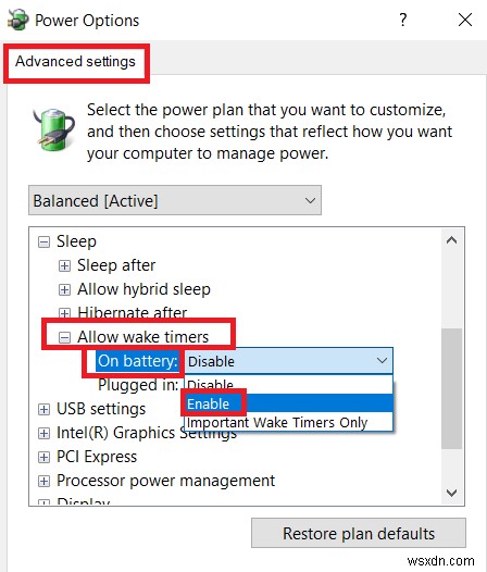 Windows 10のPCをスリープ状態から自動的に復帰させる方法