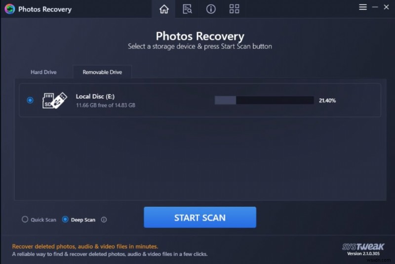 Systweak「Photos Recovery」でSDカードから削除した写真を復元する方法