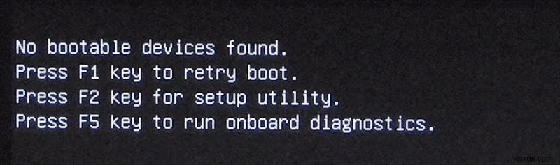No Bootable Device Foundエラーを修正する5つの対処法