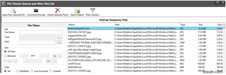 Disk Analyzer Proでディスク容量レポートをさまざまなファイル形式にエクスポートする方法