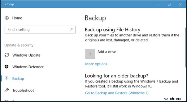 Windows 10でバックアップファイルを削除してストレージ容量を確保する方法