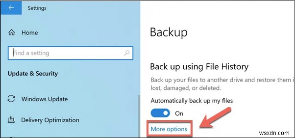 Windows 10でバックアップファイルを削除してストレージ容量を確保する方法